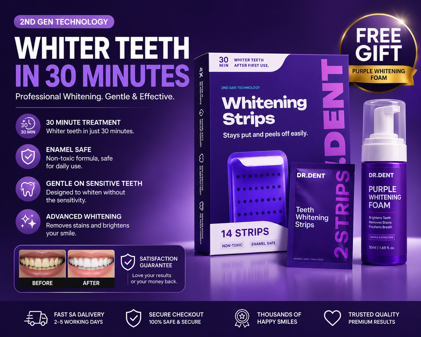 Dr Dent Teeth Whitening Strips